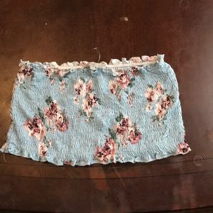 Floral tube top